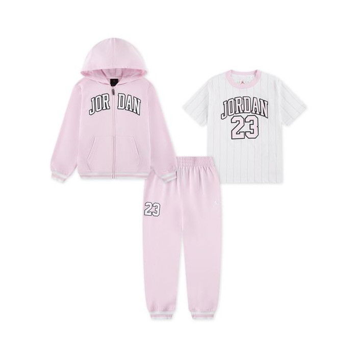 Jordan Kids Tee Pant Sweat Set Roz Spumă