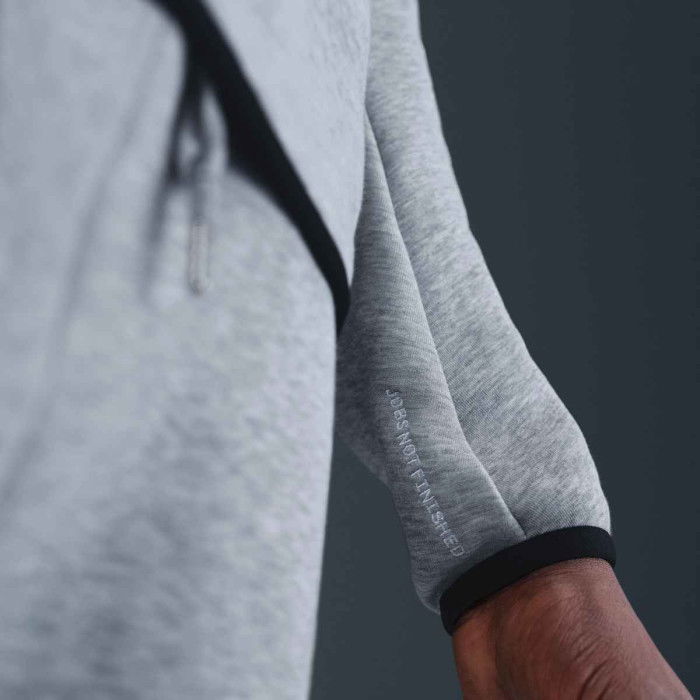 Nike Tech Kobe dark grey heather/white zip-up sweatshirt