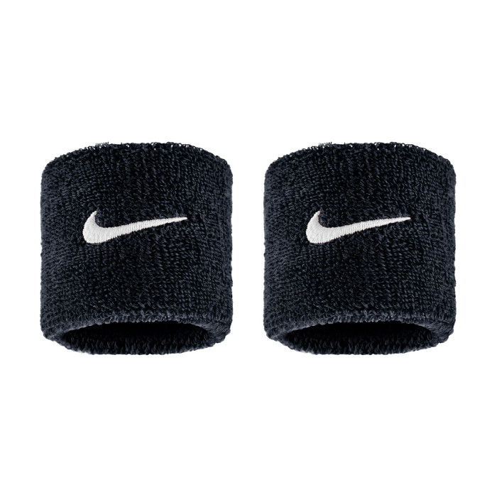 Poignets éponge Nike Swoosh Classic Wristbands 2pk Black/white