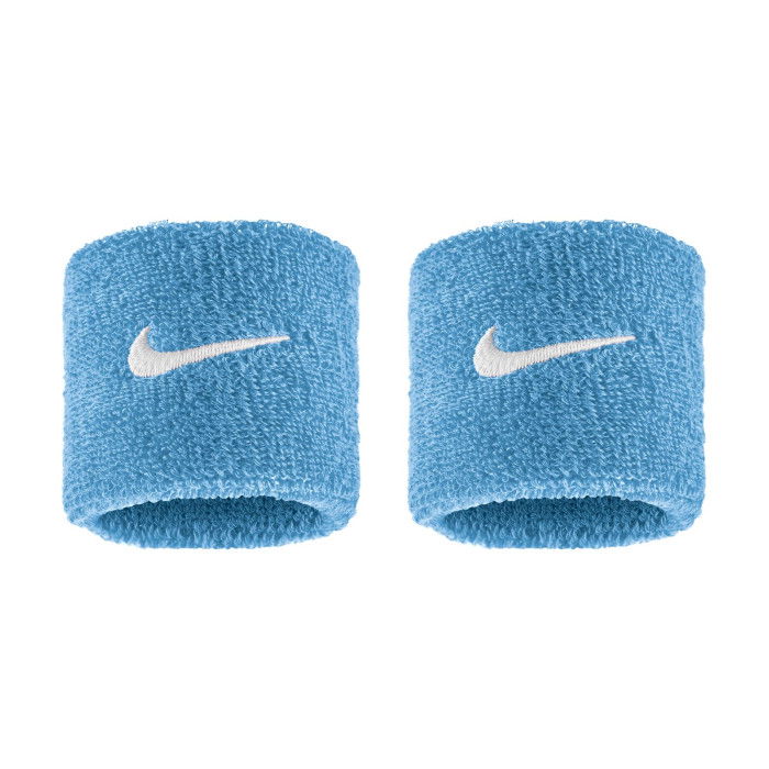 Poignets éponge Nike Swoosh Classic Wristbands 2pk University Blue/white