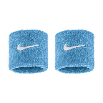 Poignets éponge Nike Swoosh Classic Wristbands 2pk University Blue/white