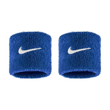 Poignets éponge Nike Swoosh Classic Wristbands 2pk Game Royal/white