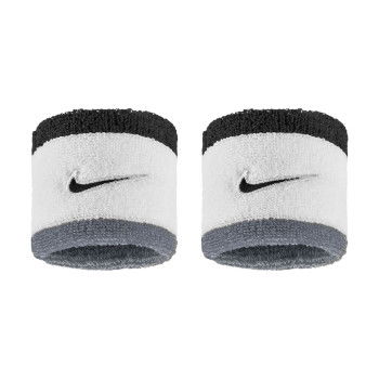 Poignets éponge Nike Swoosh Classic Wristbands 2pk White/cool Grey