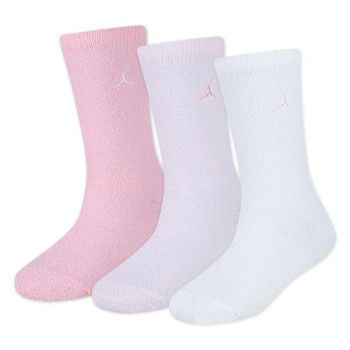 Socks Jordan Girls Super Soft Cozy 3pk Kids Medium Soft Pink