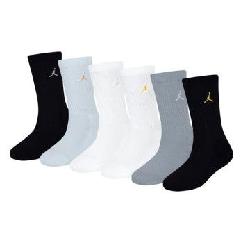 Jordan Everyday Essentials Socks 6pk Kids Black/sail