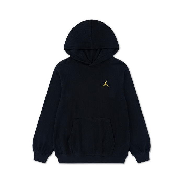 Felpa con cappuccio Jordan Holiday Cable Knit per bambini, nero