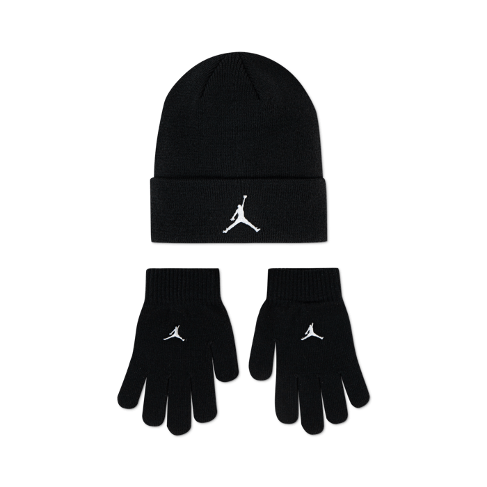 Bonnet Jordan Essentials Beanie/Gants Enfants Black