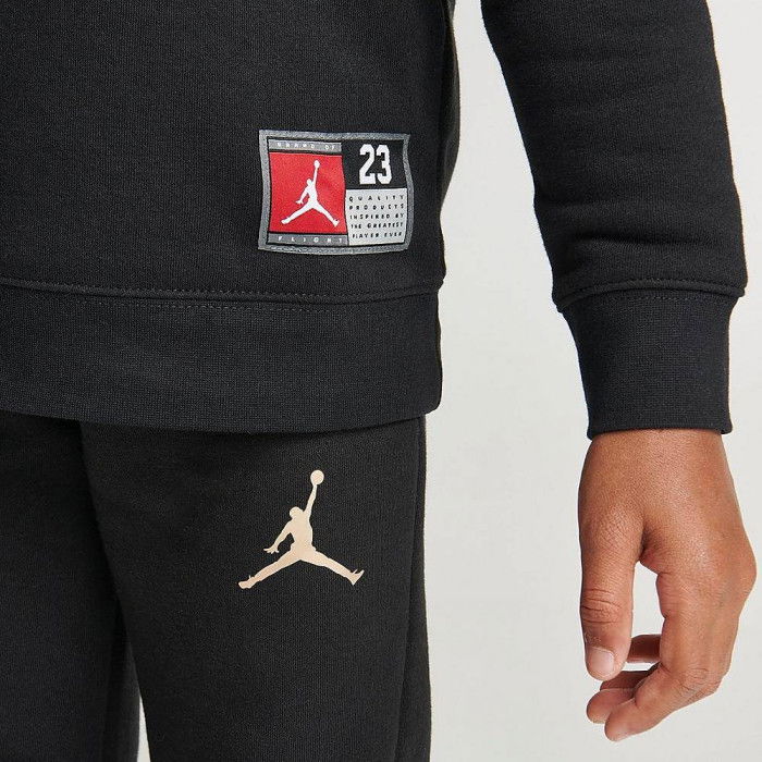Ensemble Jordan Jersey Pack Sweat/Pantalon Set Enfants Black/gold