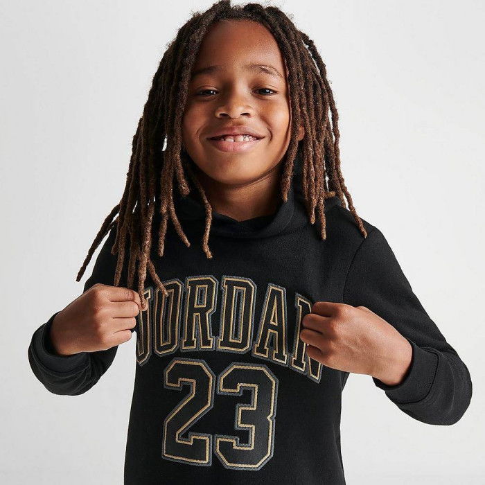 Ensemble Jordan Jersey Pack Sweat/Pantalon Set Enfants Black/gold