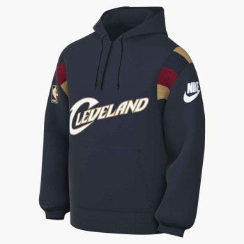 Sweat à capuche Nike NBA Cleveland Cavaliers Woven Hardwood Classic Edition college navy