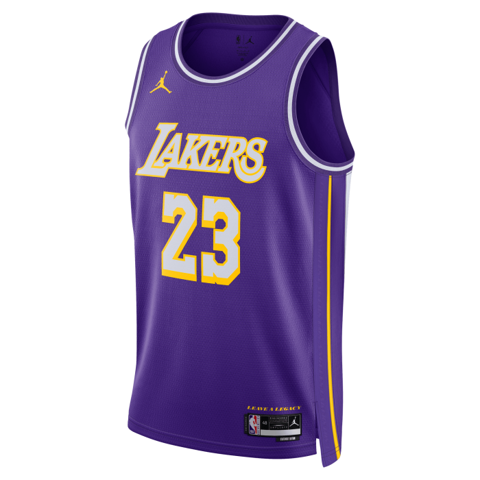 Maillot NBA LeBron James Los Angeles Lakers Jordan Statement Edition Swingman