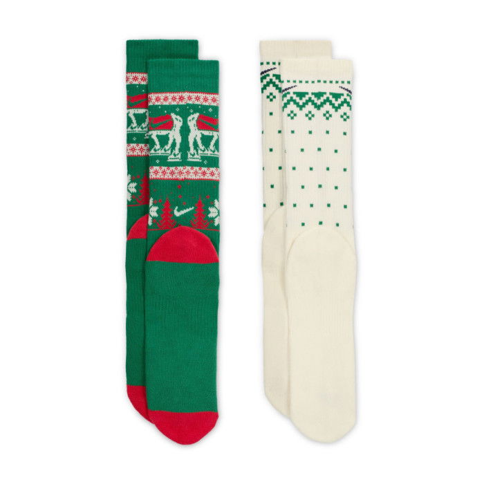 Pack de 2 paires de chaussettes Nike Everyday Plus Cushioned Christmas multi-color