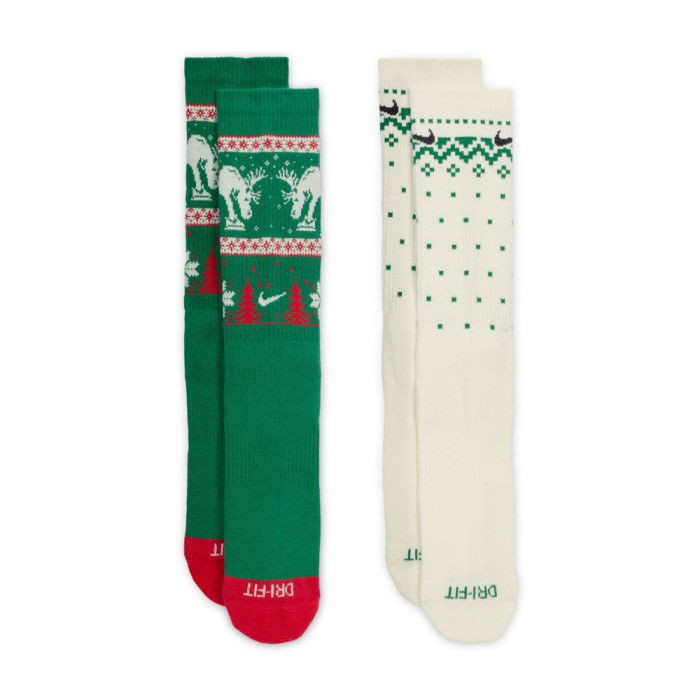 Pack de 2 paires de chaussettes Nike Everyday Plus Cushioned Christmas multi-color