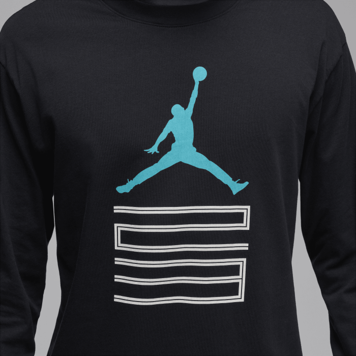 T-shirt à manches longues Jordan AJ 11 Gamma Blue Heel Logo black
