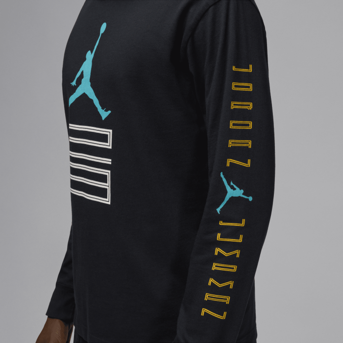 T-shirt à manches longues Jordan AJ 11 Gamma Blue Heel Logo black