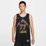Color Noir du produit Maillot Nike NBA Luka Dončić Los Angeles Lakers City...