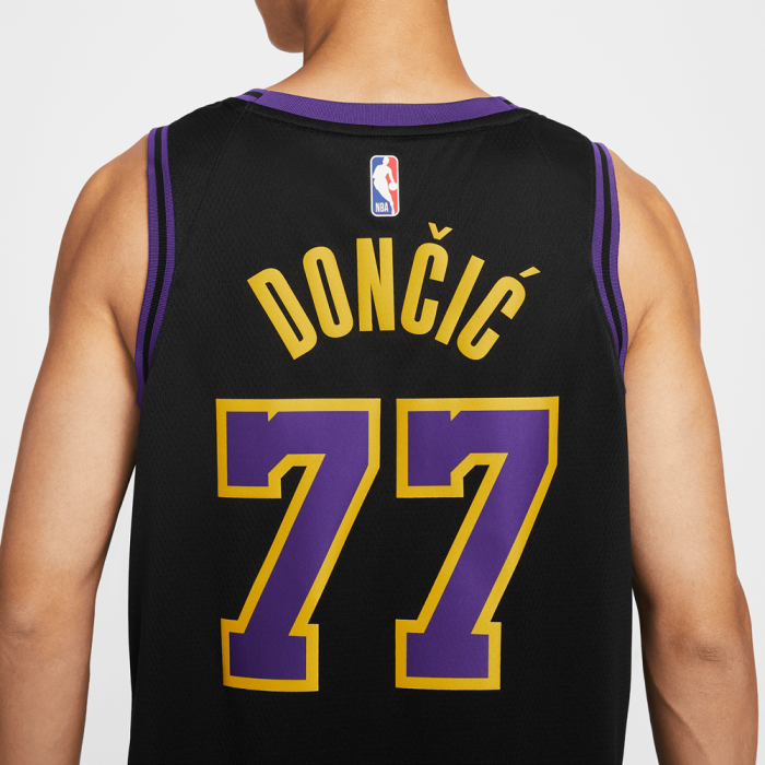 Maglia Nike NBA Luka Dončić Los Angeles Lakers City Edition nera