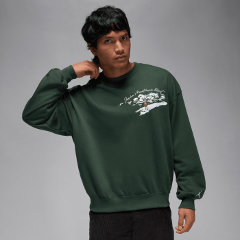 Sweat Jordan Brooklyn Snowscape Crew midnight green