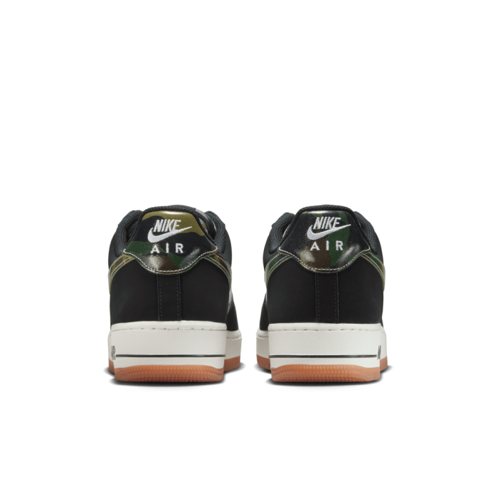 Nike Air Force 1 Low '07 LV8 Blck Patent Camo Swoosh