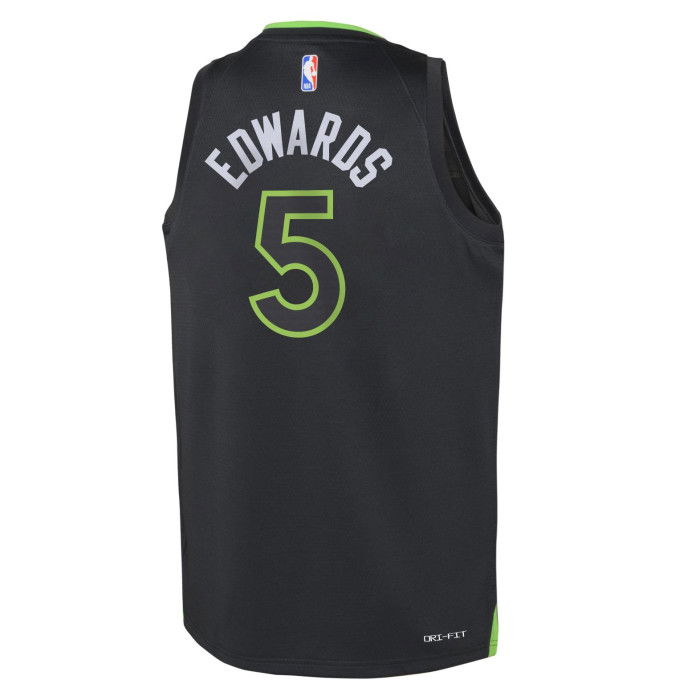Nike Children's NBA Anthony Edwards Minnesota Timberwolves Statement Swingman Jersey Negru
