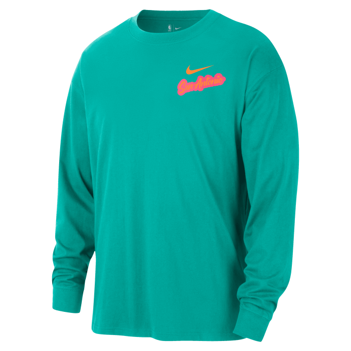 T-shirt à manches longues Nike NBA San Antonio Spurs Essentials Logo City Edition