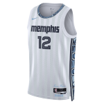Color Blanc du produit Maillot Nike NBA Ja Morant Memphis Grizzlies City...