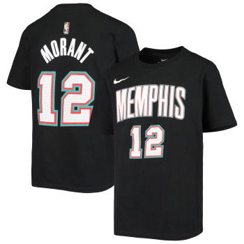T-shirt Nike NBA Ja Morant Memphis Grizzlies Hardwood Classics Enfants Black