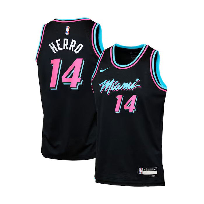Dziecięca koszulka NBA Tyler Herro Miami Heat Nike City Edition