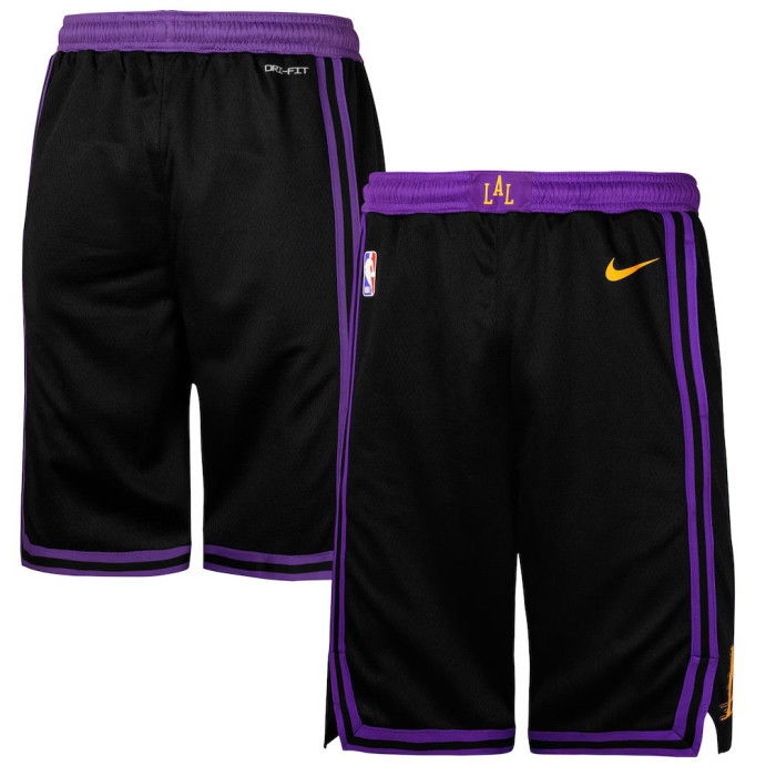 Nike NBA Los Angeles Lakers Kindershort Zwart