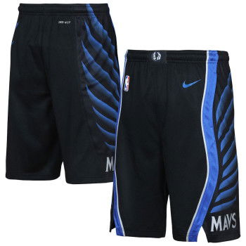 Short Nike NBA Dallas Mavericks Enfants Black City Edition