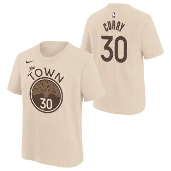 T-shirt Nike NBA Stephen Curry Golden State Warriors Enfants Natural City Edition