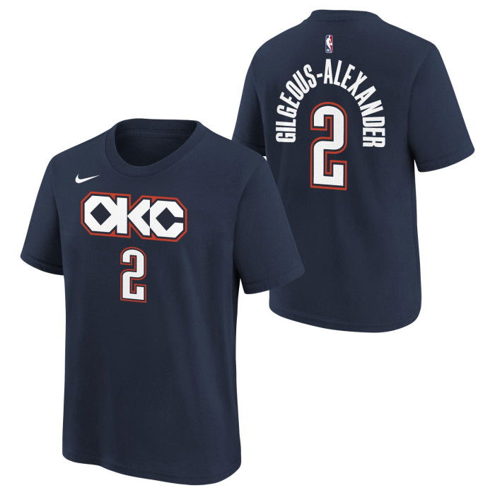 Maglietta da bambino NBA Shai Gilgeous-Alexander Oklahoma City Thunder Nike City Edition