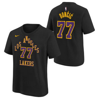 T-shirt Nike NBA Luka Doncic Los Angeles Lakers Enfants Black City Edition