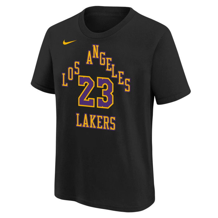 Camiseta Nike NBA Lebron James Los Angeles Lakers Preto City Edition