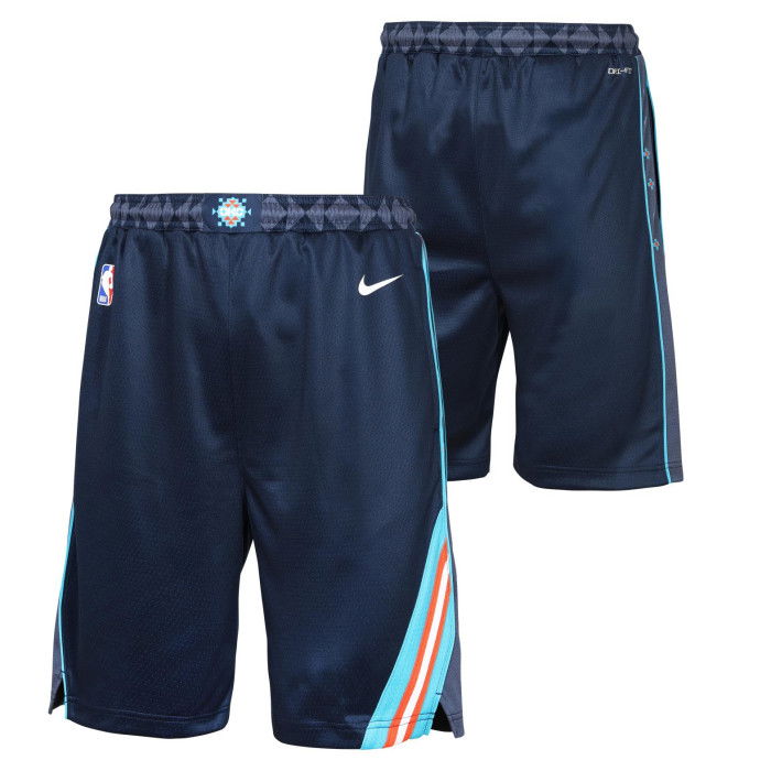 Short Nike NBA Oklahoma City Thunder Enfants Thunder Blue City Edition