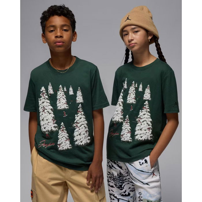 T-shirt Jordan enfant Winter Land Midnight Green