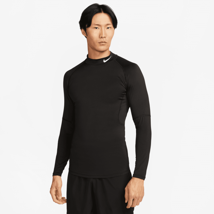 T-shirt compression Nike Pro Mock-Neck black