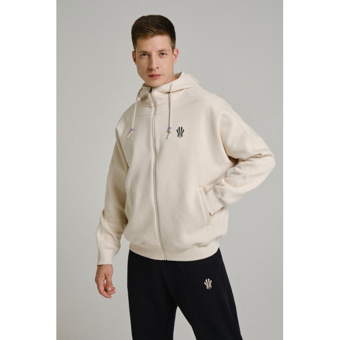 Sweat à capuche Anta Forces Of Nature beige