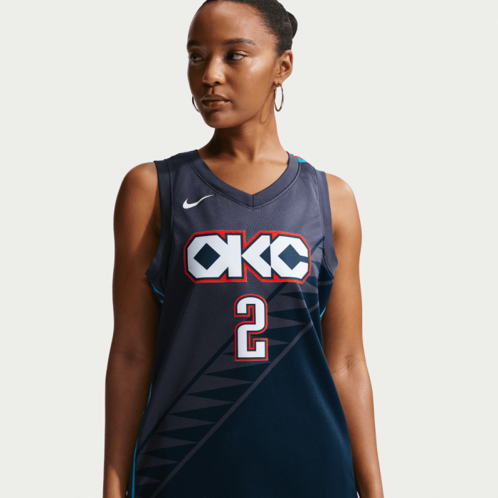 Maillot Nike NBA Shai Gilgeous-Alexander Oklahoma City Thunder City Edition 25 Swingman