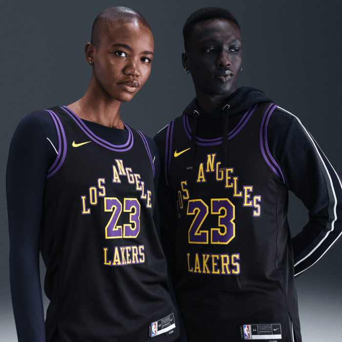 Maillot NBA Lebron James Los Angeles Lakers Nike City Edition