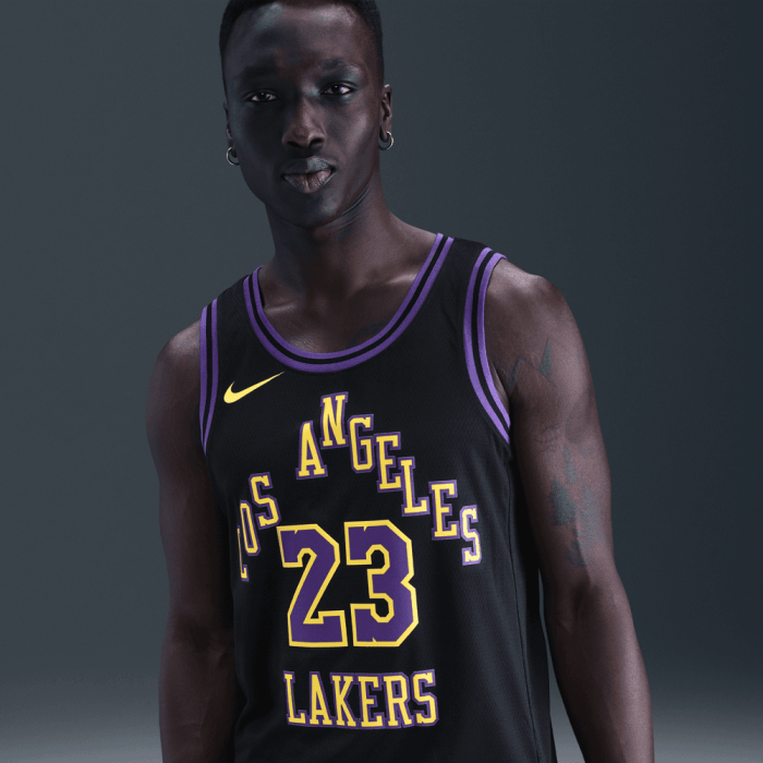 Maillot NBA Lebron James Los Angeles Lakers Nike City Edition