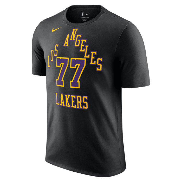 T-shirt Nike NBA Luka Doncic Los Angeles Lakers Essentials City Edition black