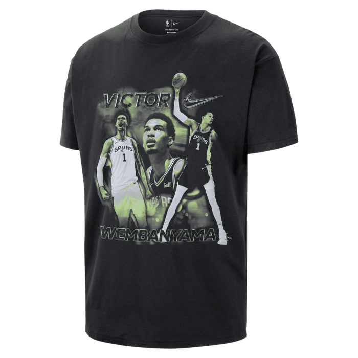 T-shirt Nike NBA Victor Wembanyama San Antonio Spurs Courtside