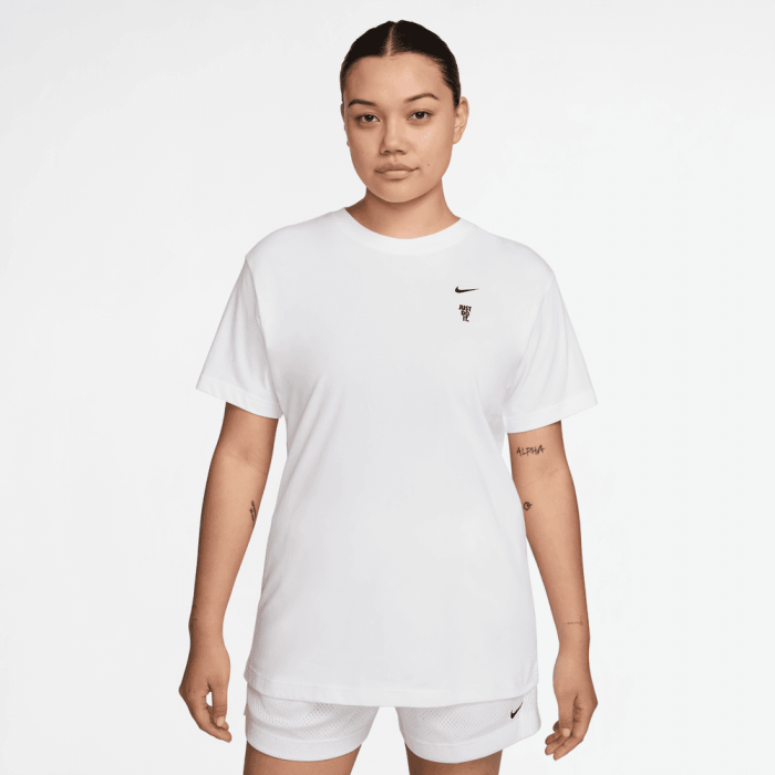 T-shirt Nike basketball femme white