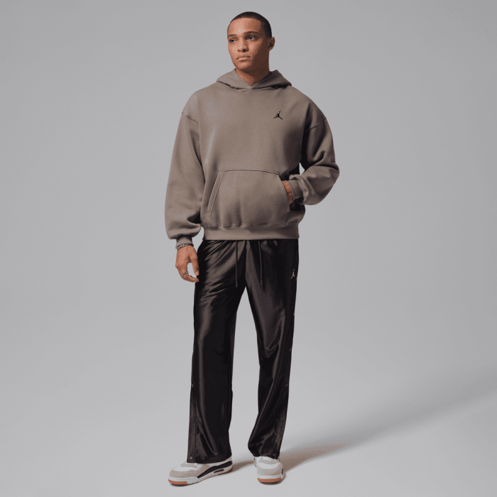 Sweat à capuche Jordan Brooklyn Fleece olive grey