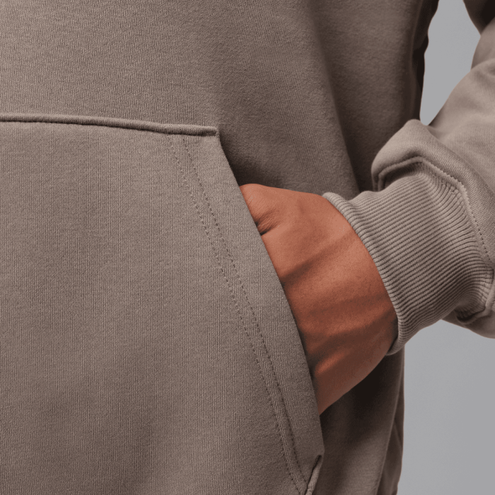 Sweat à capuche Jordan Brooklyn Fleece olive grey