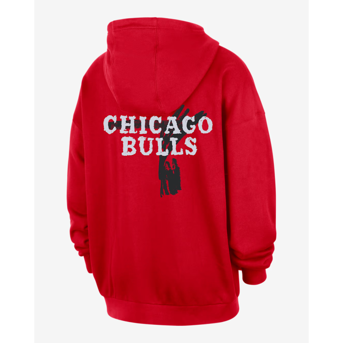Sweat Nike NBA Chicago Bulls Courtside Club Premium university red