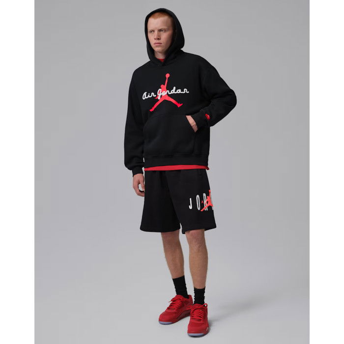 Sweat à capuche Jordan Brooklyn Fleece AJ6 black Infrared