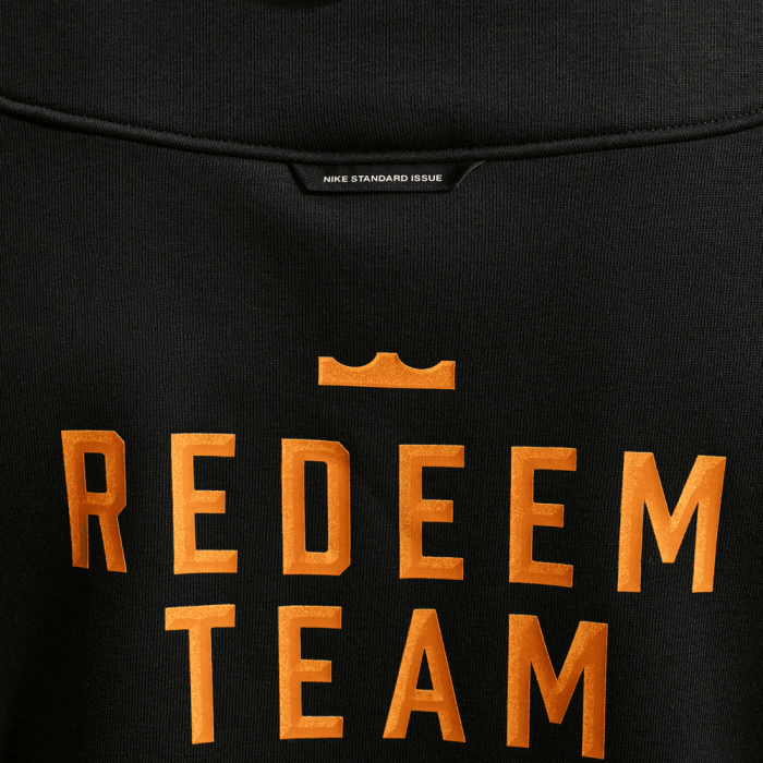 Sweat à capuche Nike Lebron James Brush PO Or black