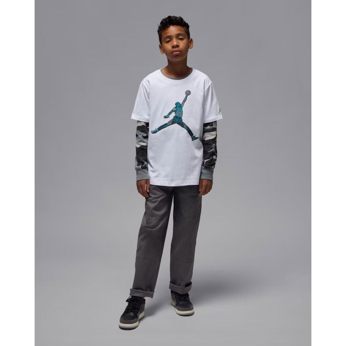 T-shirt Jordan Brand Skeleton Jumpman Enfants White